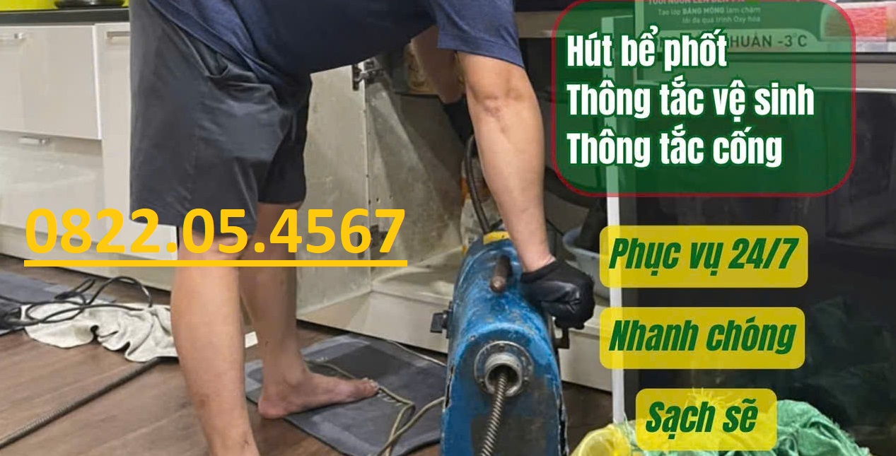 Hút bể phốt thông tắc bắc ninh